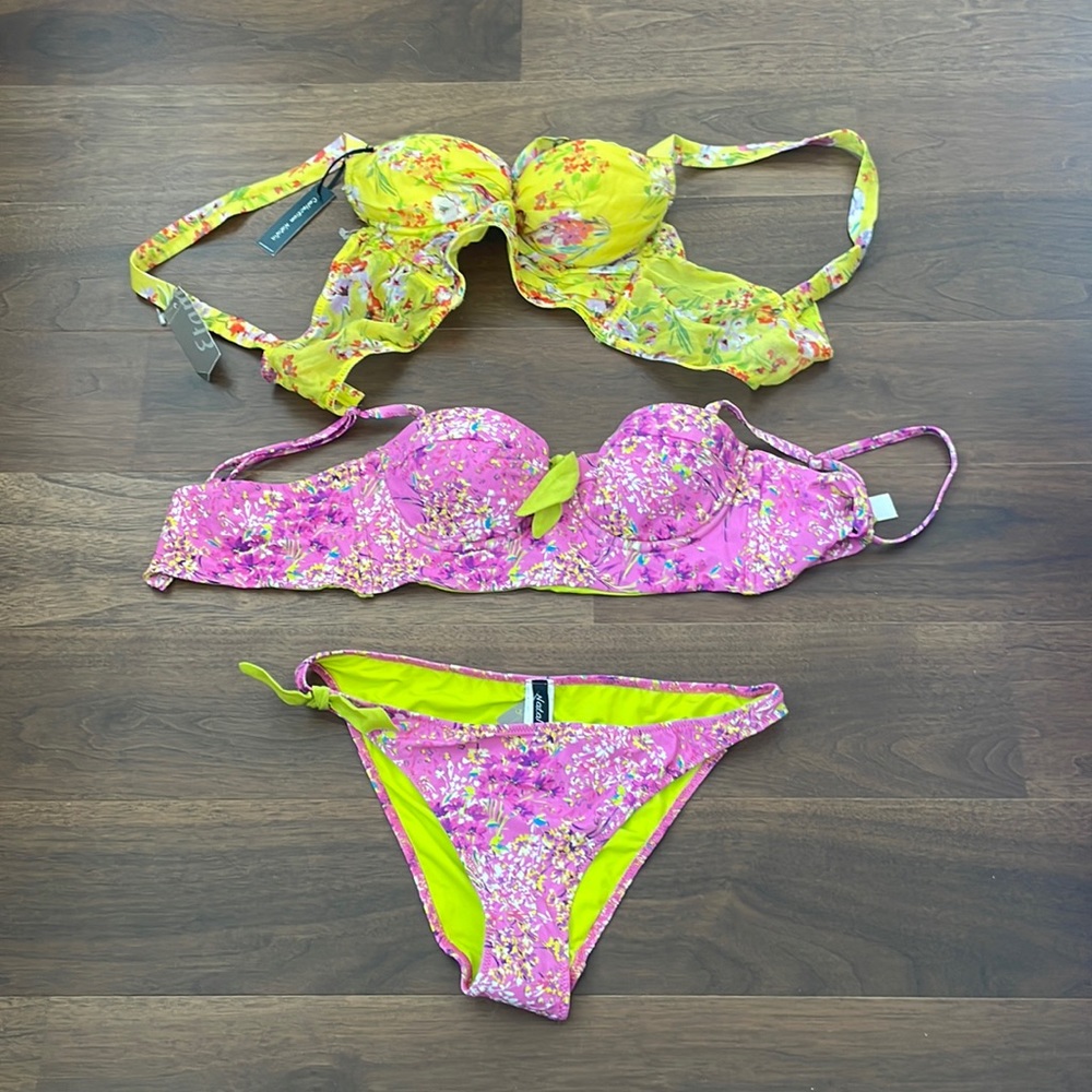 Swimwear 2 pieces (2 tops and one low)